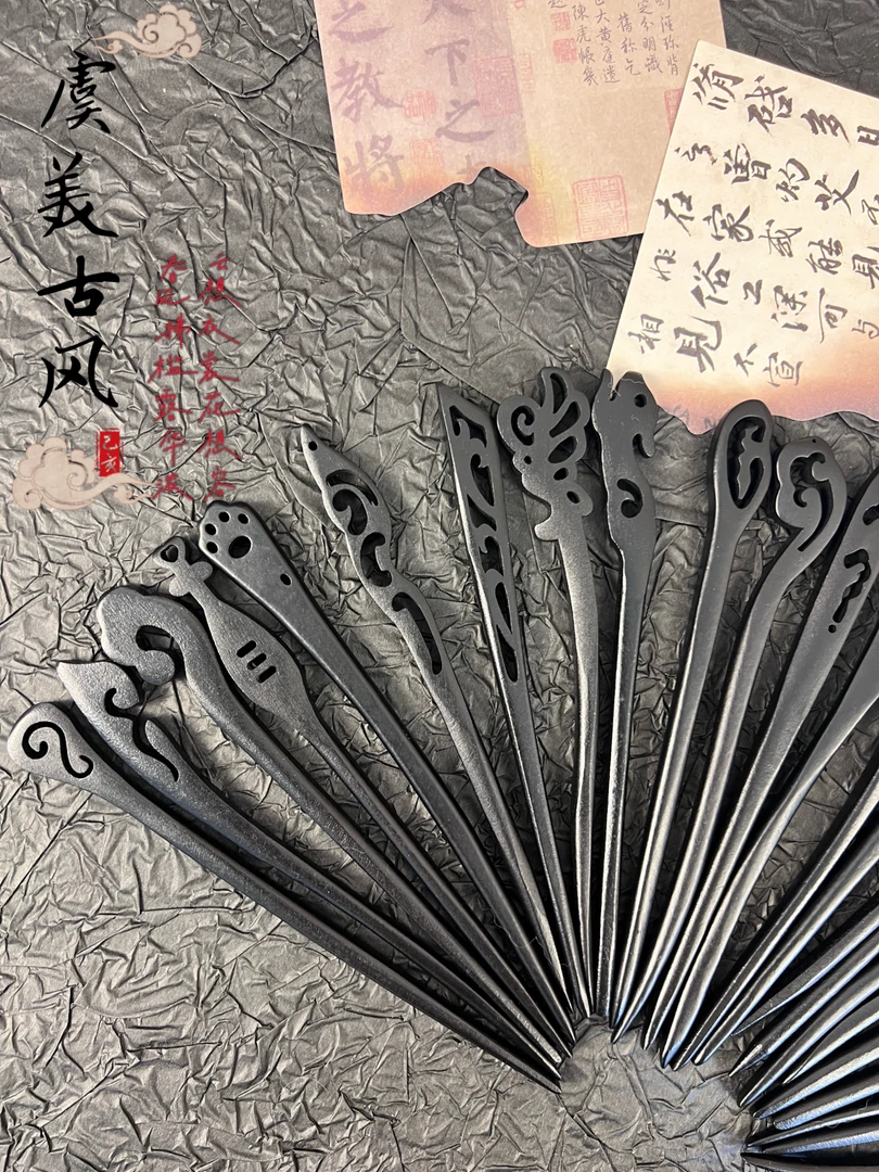 （不重样款式）新中式木簪高级感中国风木质发簪手工DIY 上班发簪子