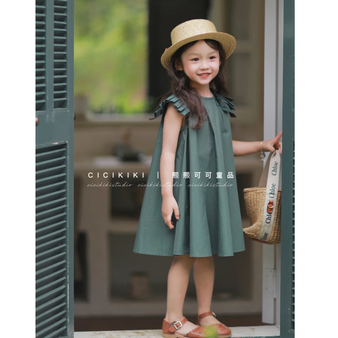 现货【暮色】女童夏季新百搭时尚气质洋气连衣裙熙熙可可LYQ2351