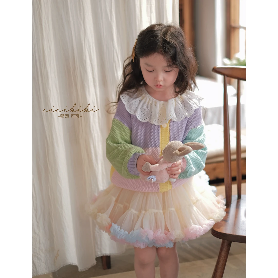 现货【彩虹糖果】女童童装时尚2024春款儿童百搭外套熙熙可可WT2417