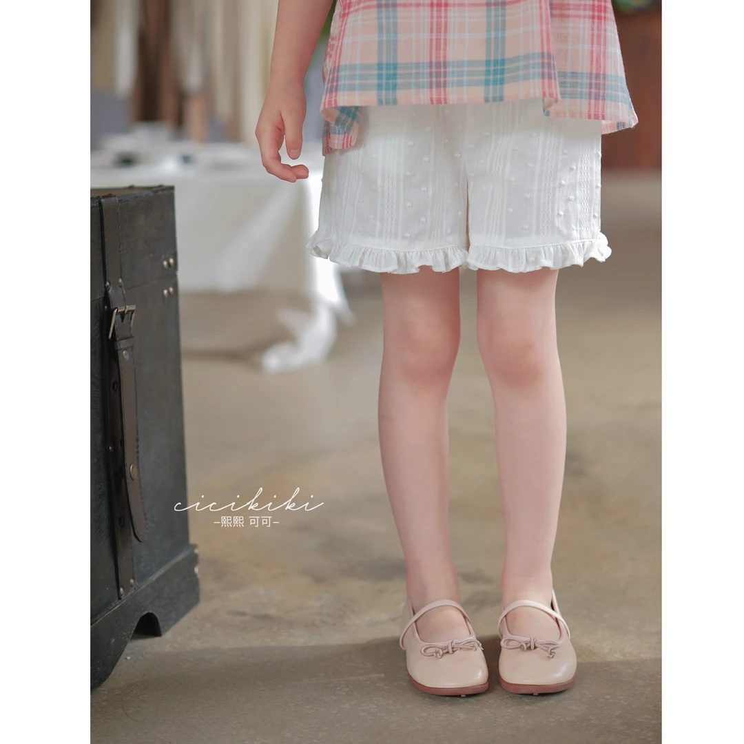 现货【简汀】2024夏款百搭薄款休闲时尚儿童裤子熙熙可可KZ2477