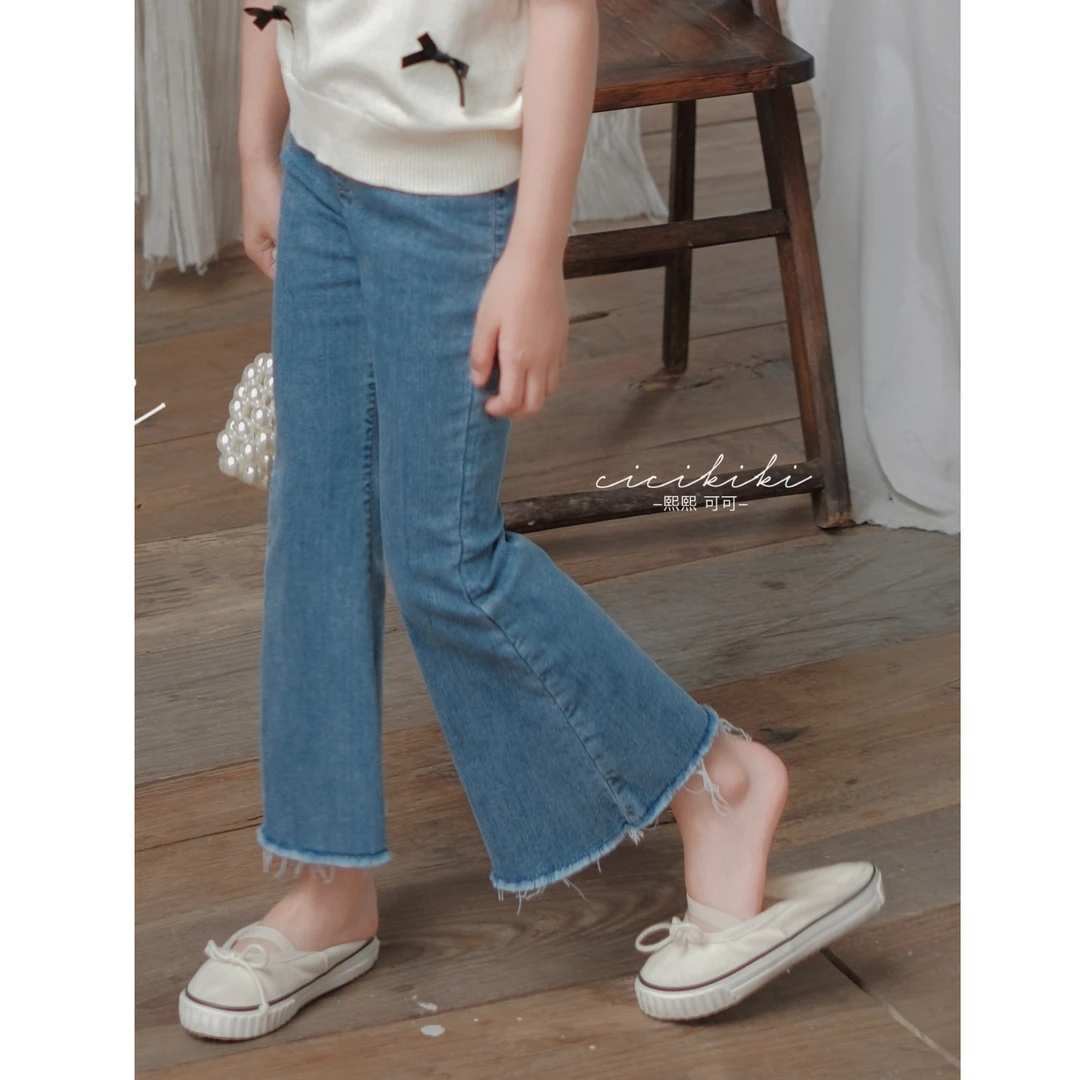 现货【莉莉】修身春夏上新儿童微喇裤子熙熙可可 KZ2413 KZ2413ck