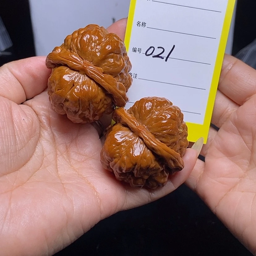 【闪购商品】文玩核桃吊坠东**士021/43蛤蟆裂纹福利