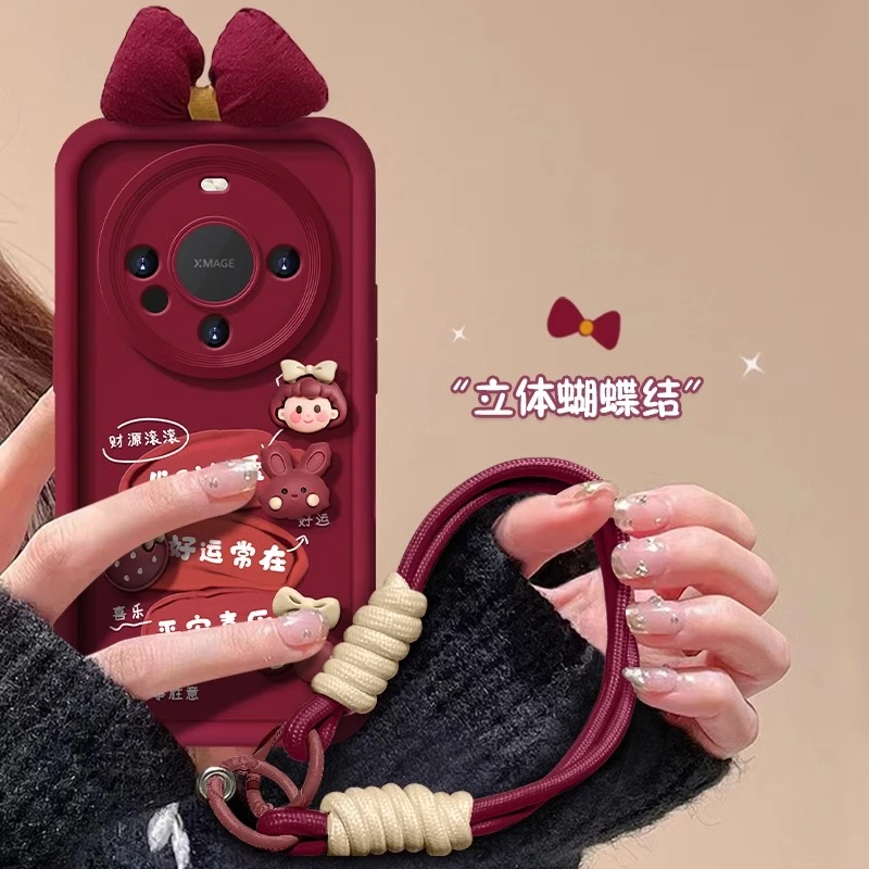 适用华为mate60pro手机壳酒红色Mate50Pro保护套p40硅胶软包30pro