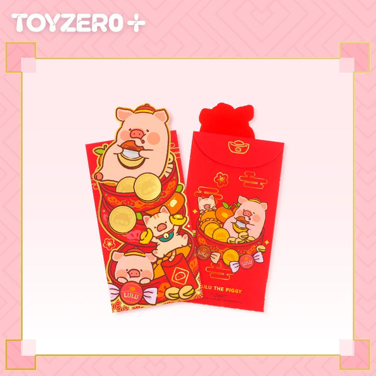 TOYZEROPLUS罐头猪LuLu新年红包周边抱枕挂饰新款布置年货挂饰