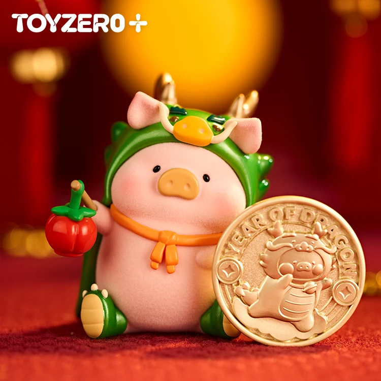 TOYZEROPLUS罐头猪LuLu猪乐龙年吊卡