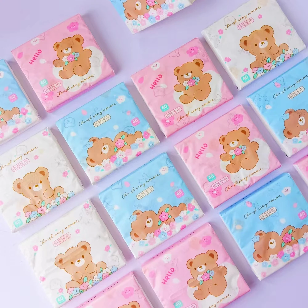 （单人欧皇跟单）干湿两用便携式迷你印花手帕纸巾小包