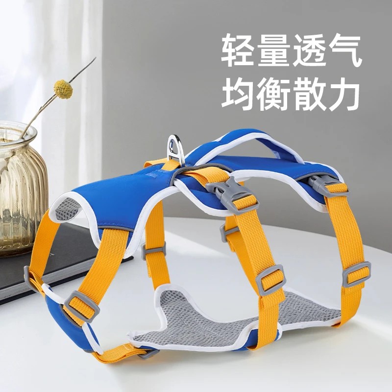 狗狗牵引绳遛狗胸背带出行背心式法斗柴犬柯基中小型犬外出防挣脱