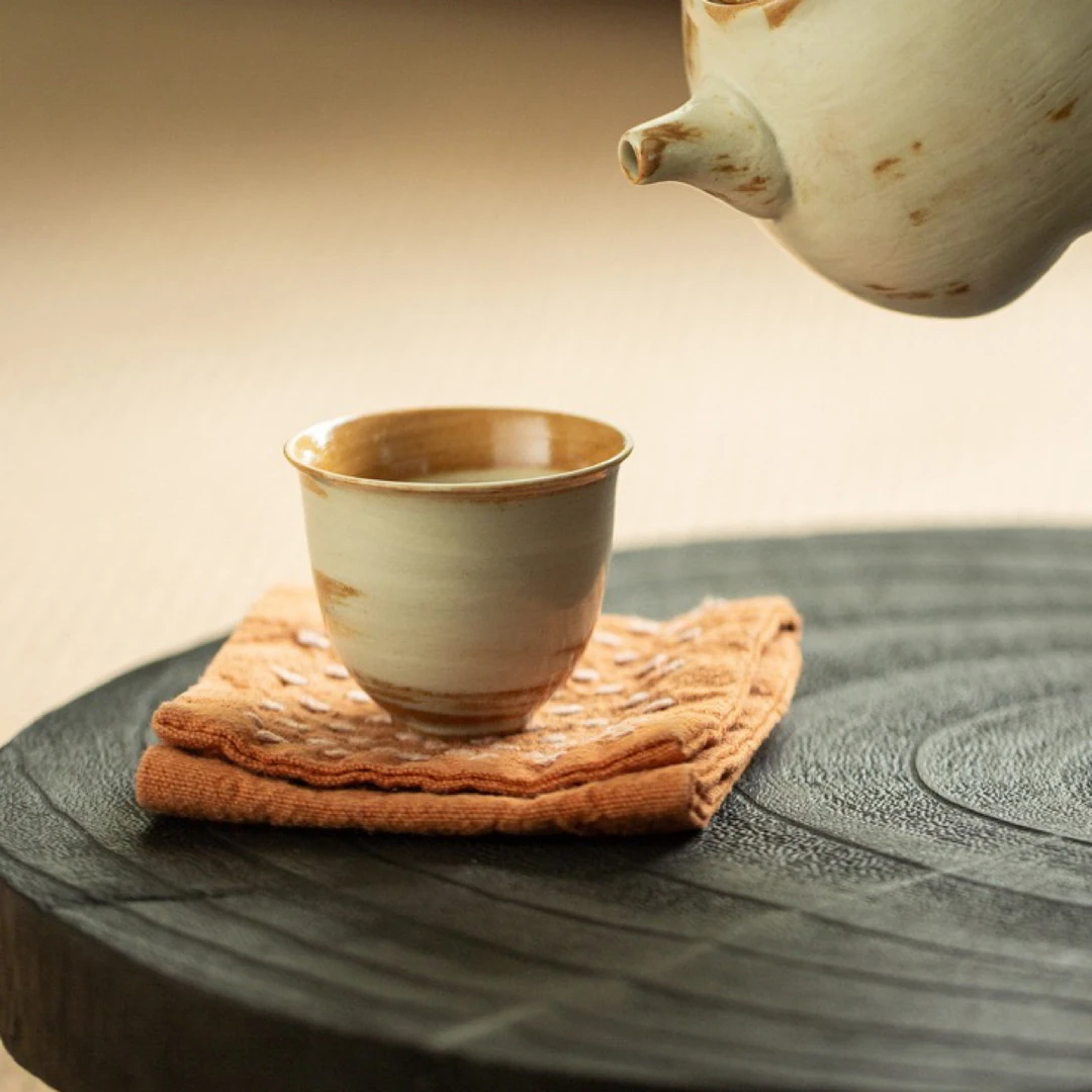 【慕茶而来】云岩白小圆杯·粗陶