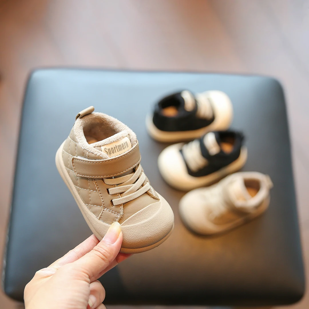 婴儿机能鞋软底防滑学步鞋女宝2025冬季新款小童棉鞋女宝鞋子潮