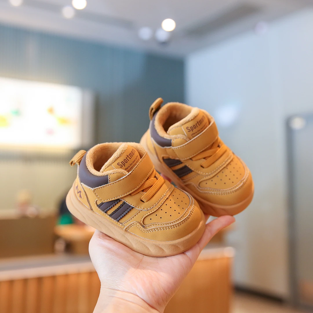 婴儿棉鞋2025冬季新款幼儿软底学步鞋宝宝加绒鞋子婴童鞋男宝女童