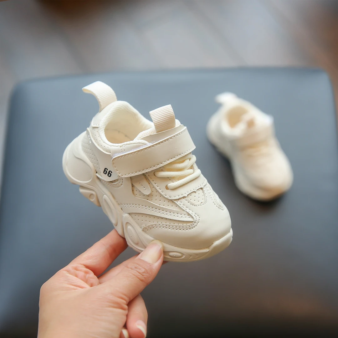 女童小白鞋老爹鞋幼儿婴儿软底学步鞋0-1—3岁女宝宝鞋子休闲防滑