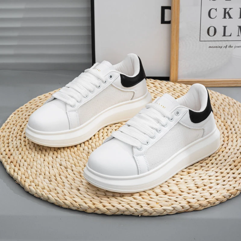 断码小白鞋女春秋低帮休闲鞋百搭透气麦昆休闲板鞋M-1