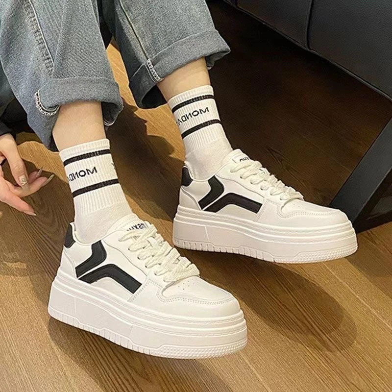 断码小白鞋女秋季新款厚底韩版网红潮流学生百搭时尚休闲板鞋C-3