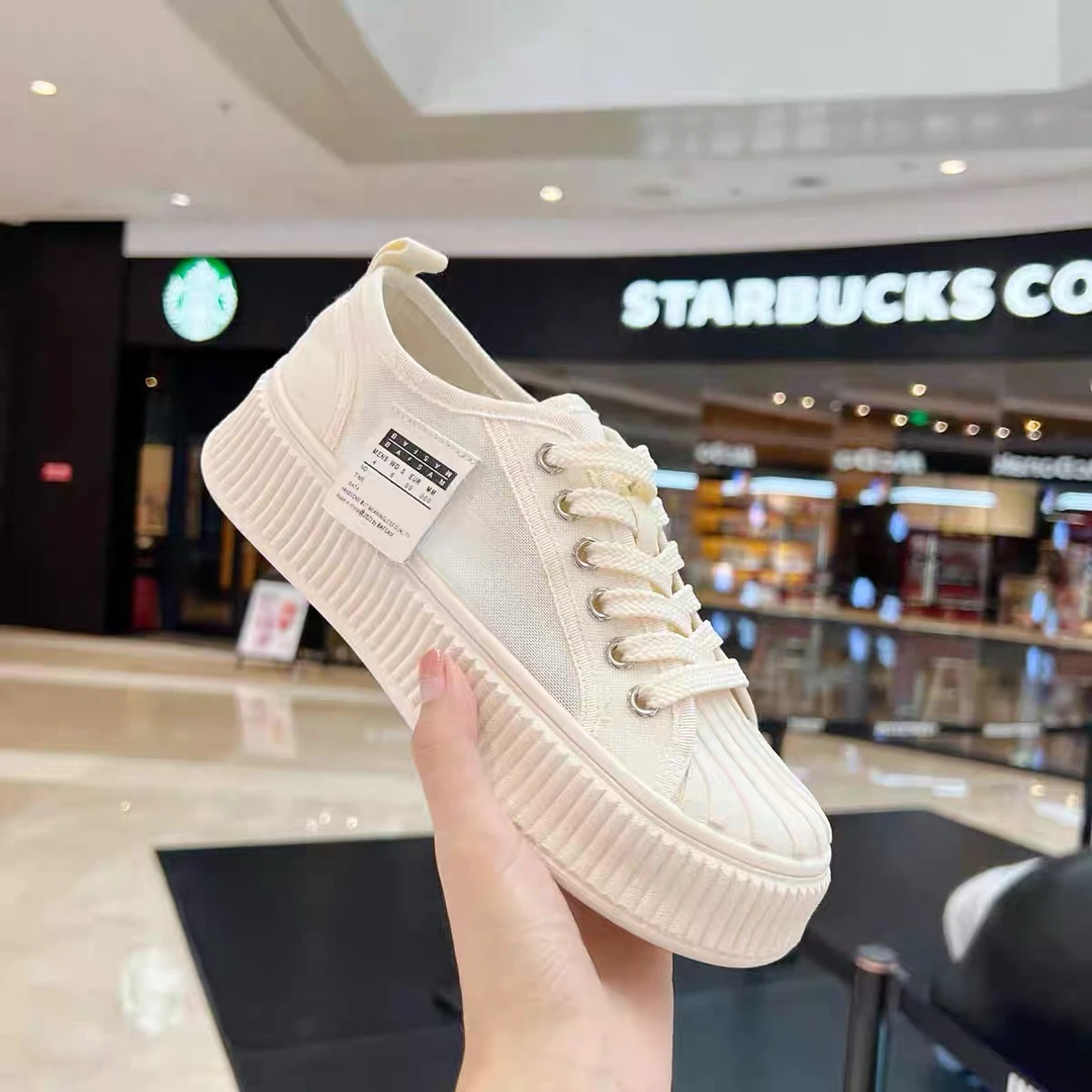 2024夏季运动板鞋厚底增高小白鞋贝壳头时尚休闲运动鞋911