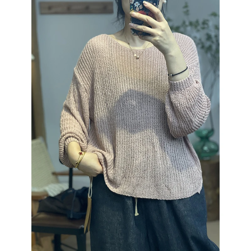 DaoZi/丹丹  8913-镂空针织上衣