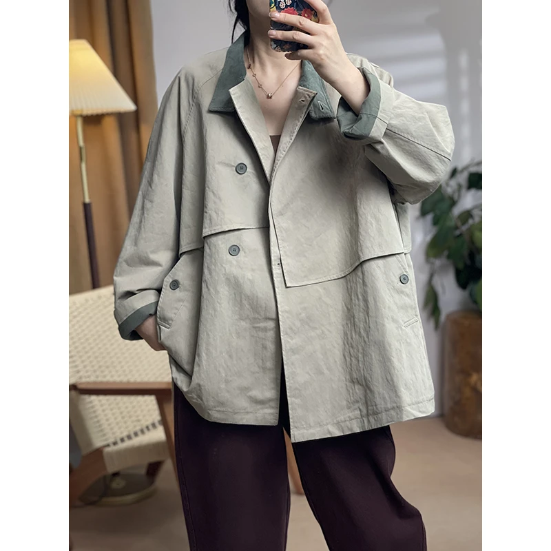 DaoZi/丹丹 57167-短款风衣