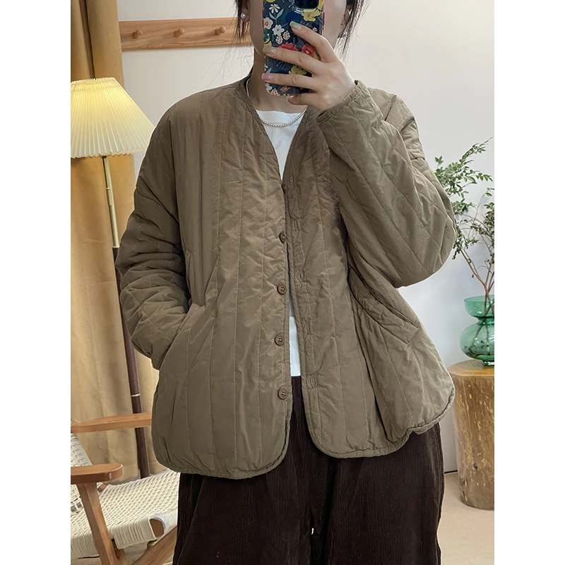 DaoZi/丹丹 7143-V领棉服