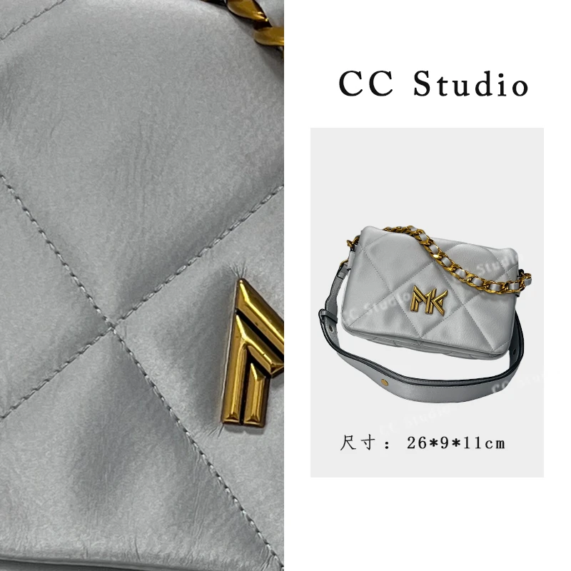 【尚恩CC】FES-5034-银色-轻奢女士新款单肩斜跨包