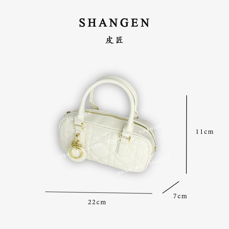 【尚恩CC】SKL-A0276-白色轻奢时尚简约百搭女士新款单肩斜跨包