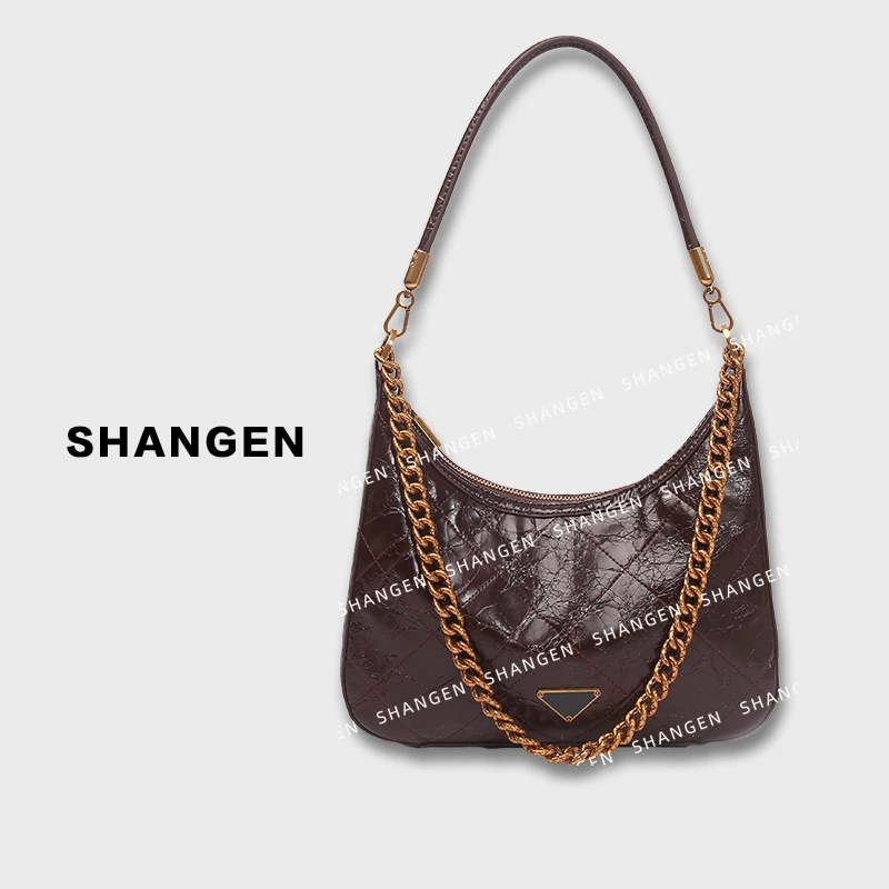 【尚恩CC】SKL-H015-咖啡色-RAIN.CUN轻奢小众时尚女士包247*7*17