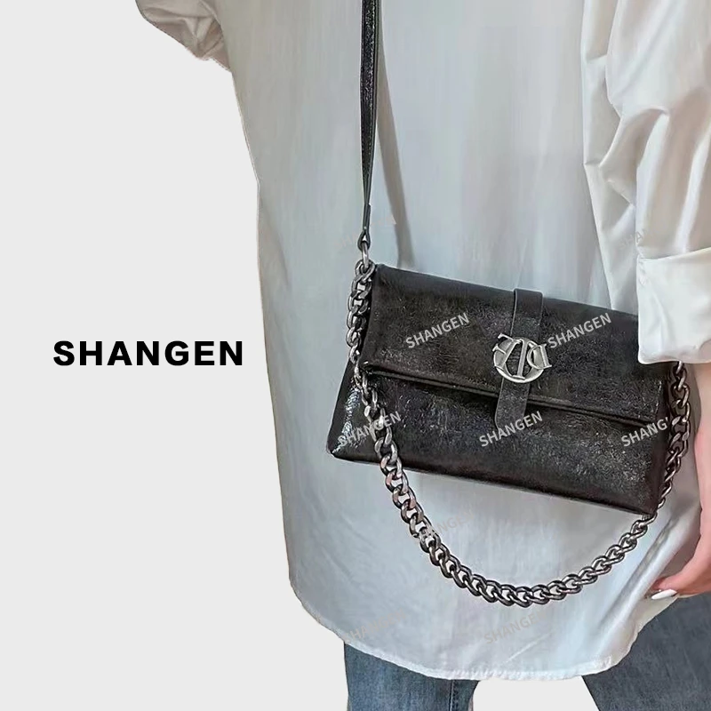 【尚恩CC】QYX-9563-水墨画-RAIN.CUN轻奢小众时尚女士包23*5*14