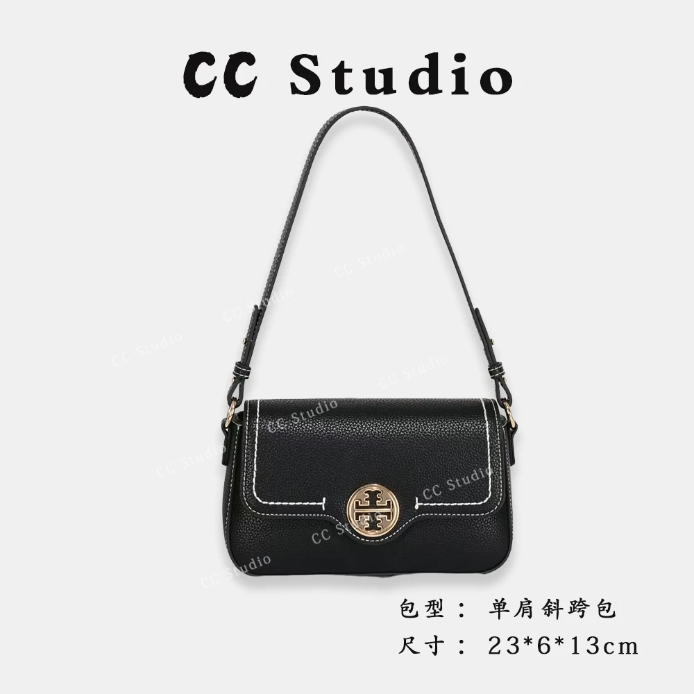 【尚恩CC】GQ-2762-黑色-轻奢时尚简约百搭女士新款单肩斜跨包