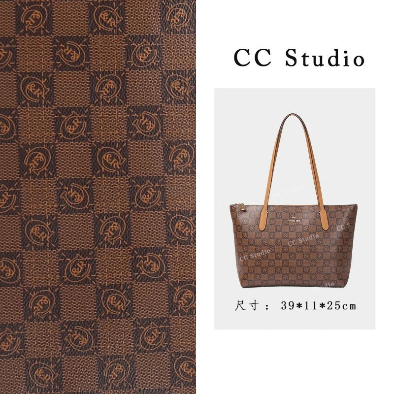 【尚恩CC】BF-66129-咖啡色-轻奢时尚女士新款单肩托特包