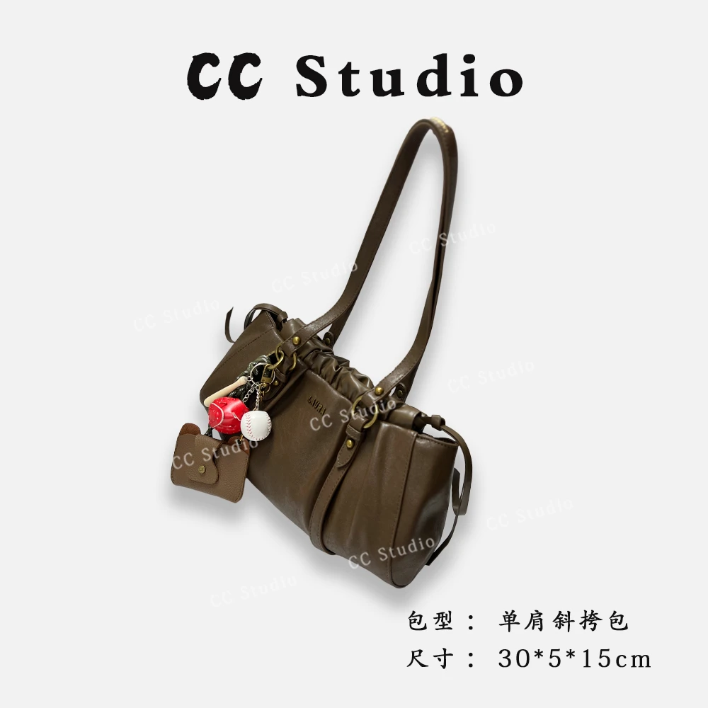 【尚恩CC】SD-5016-瓦上青苔-轻奢简约百搭女士新款单肩斜跨包