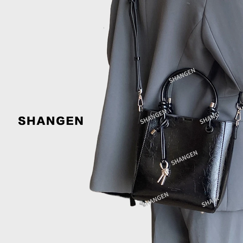 【尚恩CC】SKL-5280-黑色-RAIN.CUN轻奢小众时尚女士包23*10*22