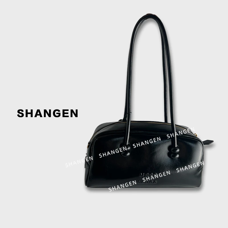 【尚恩CC】SD-5033-静谧黑-RAIN.CUN轻奢小众时尚女士包28*15*7