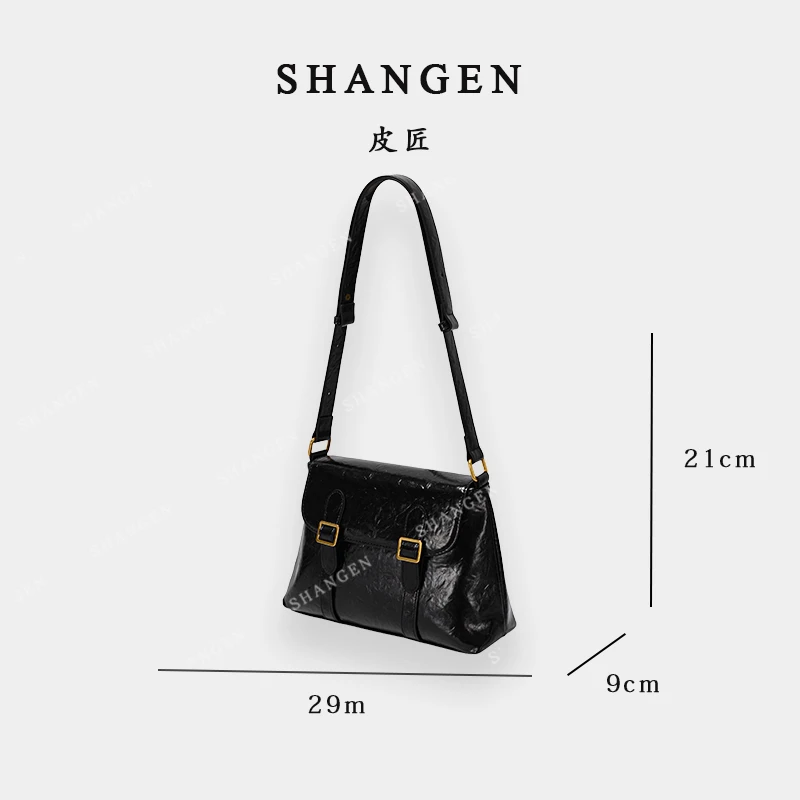 【尚恩CC】GQ-1805-黑色-轻奢时尚女士新款手提单肩斜挎包