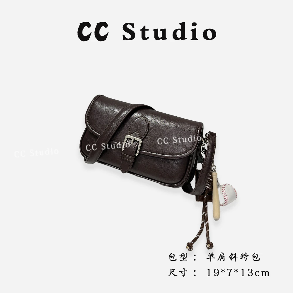 【尚恩CC】SK-82683-咖啡-轻奢时尚简约百搭女士新款单肩斜跨包