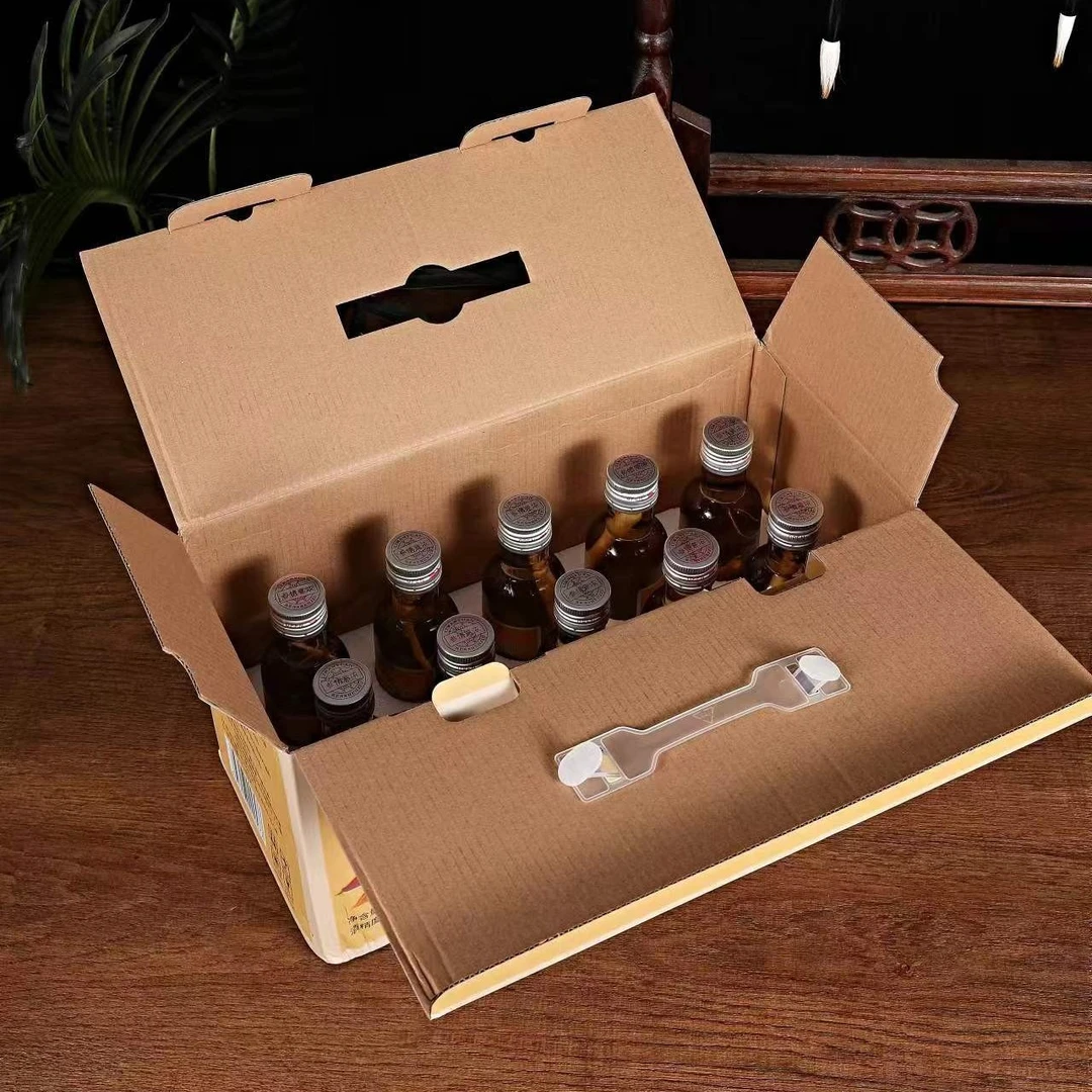 长白山小圆瓶松茸酒浓香型礼盒装125毫升十瓶