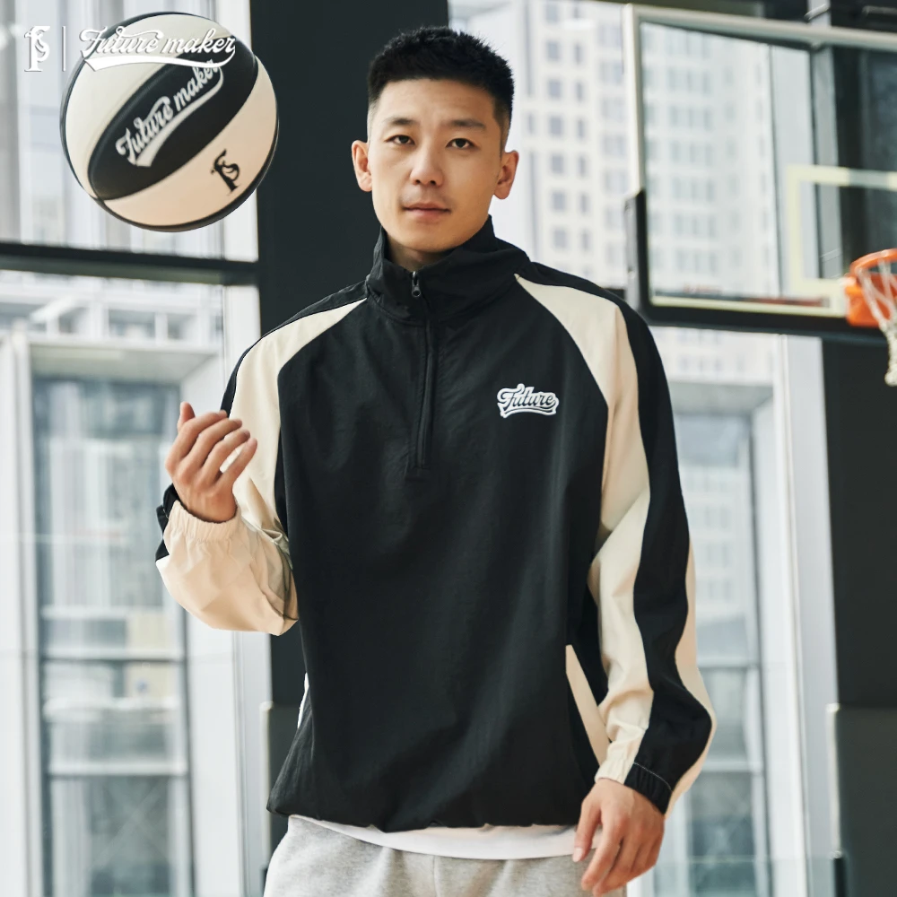 FUTURE MAKER 陈以谢个人品牌 休闲立领卫衣男训练篮球运动上衣