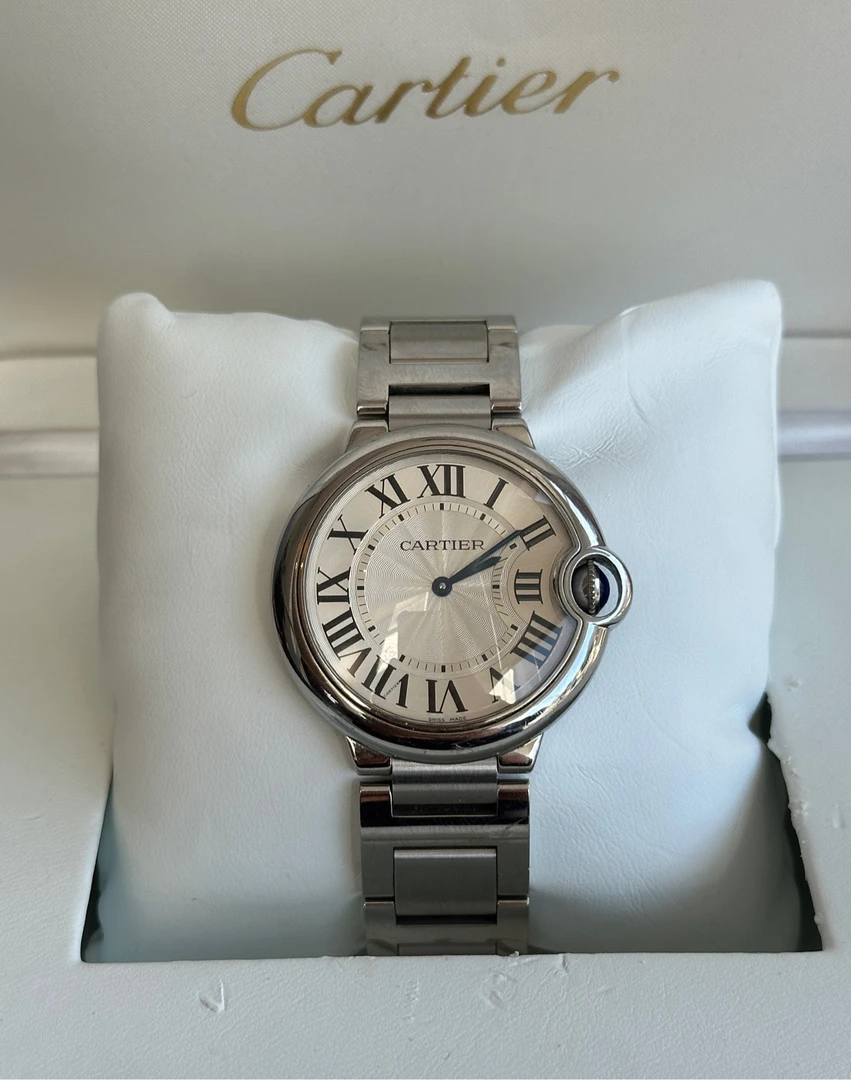 95新 Cartier/卡地亚 蓝气球W69011Z4 石英36.6MM 15年已使用