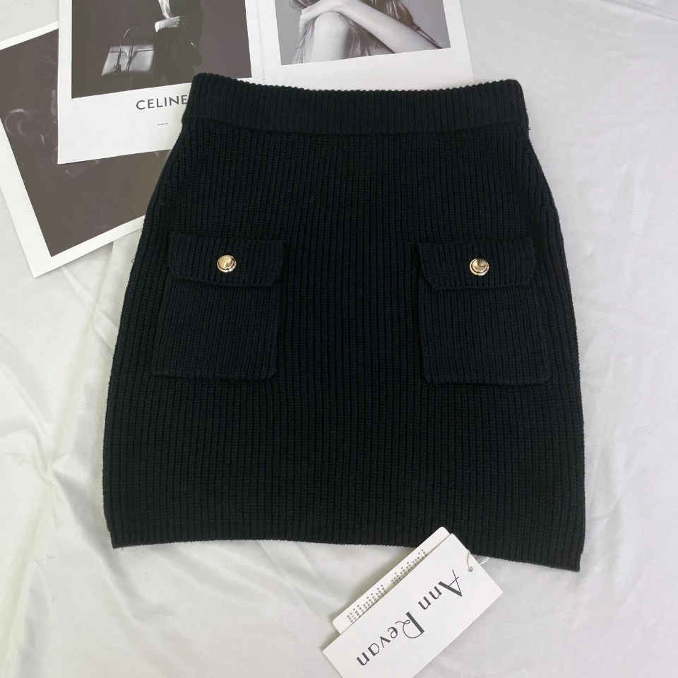 23882性感黑色短裙显瘦半身裙洋气时尚百搭高腰