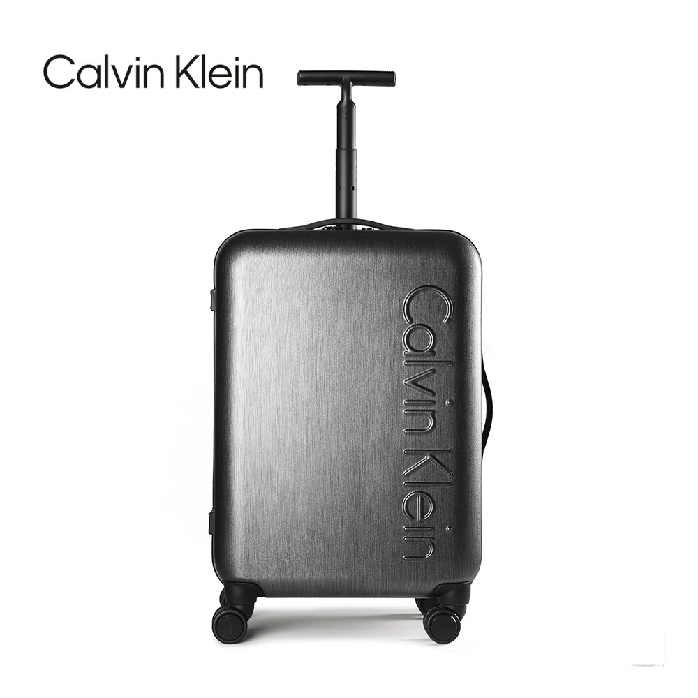 CK行李箱金属质感高档时尚商务轻奢旅行拉杆箱经典旅行箱行李箱