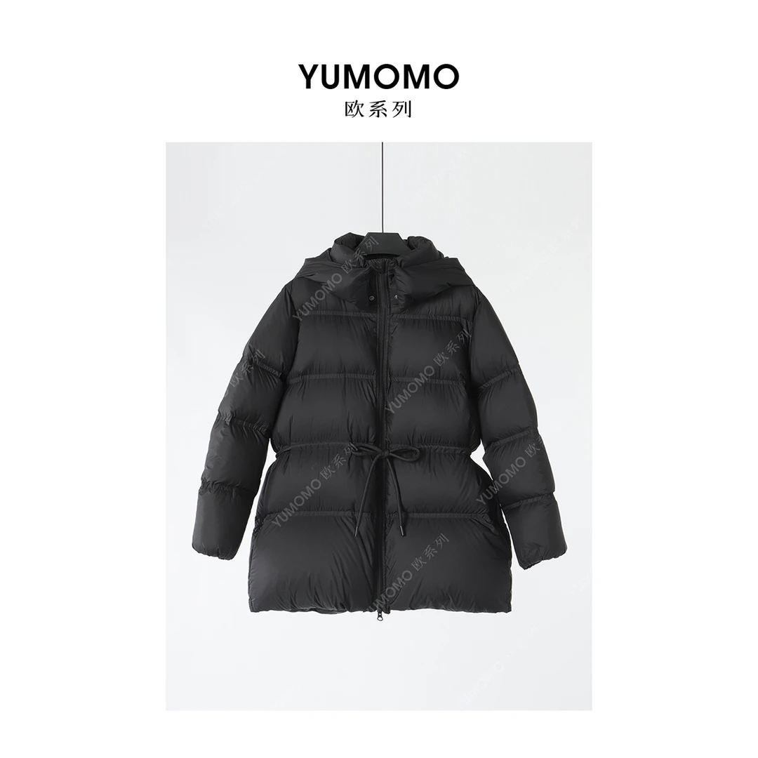 科鲁达鹅绒腰间抽绳鹅绒服omW244004