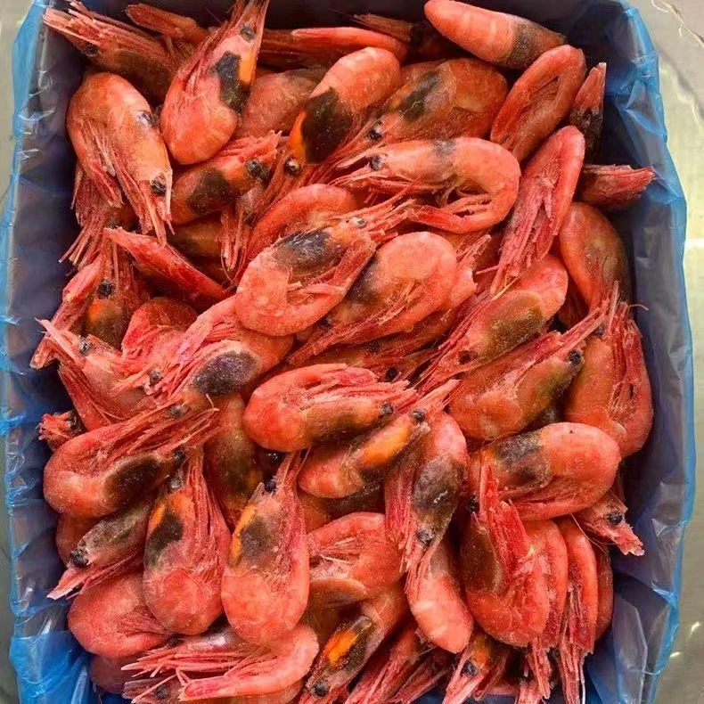 北极冰虾 4斤 70-90头籽大号青黑头虾海藻头 丹麦熟冻北极甜虾