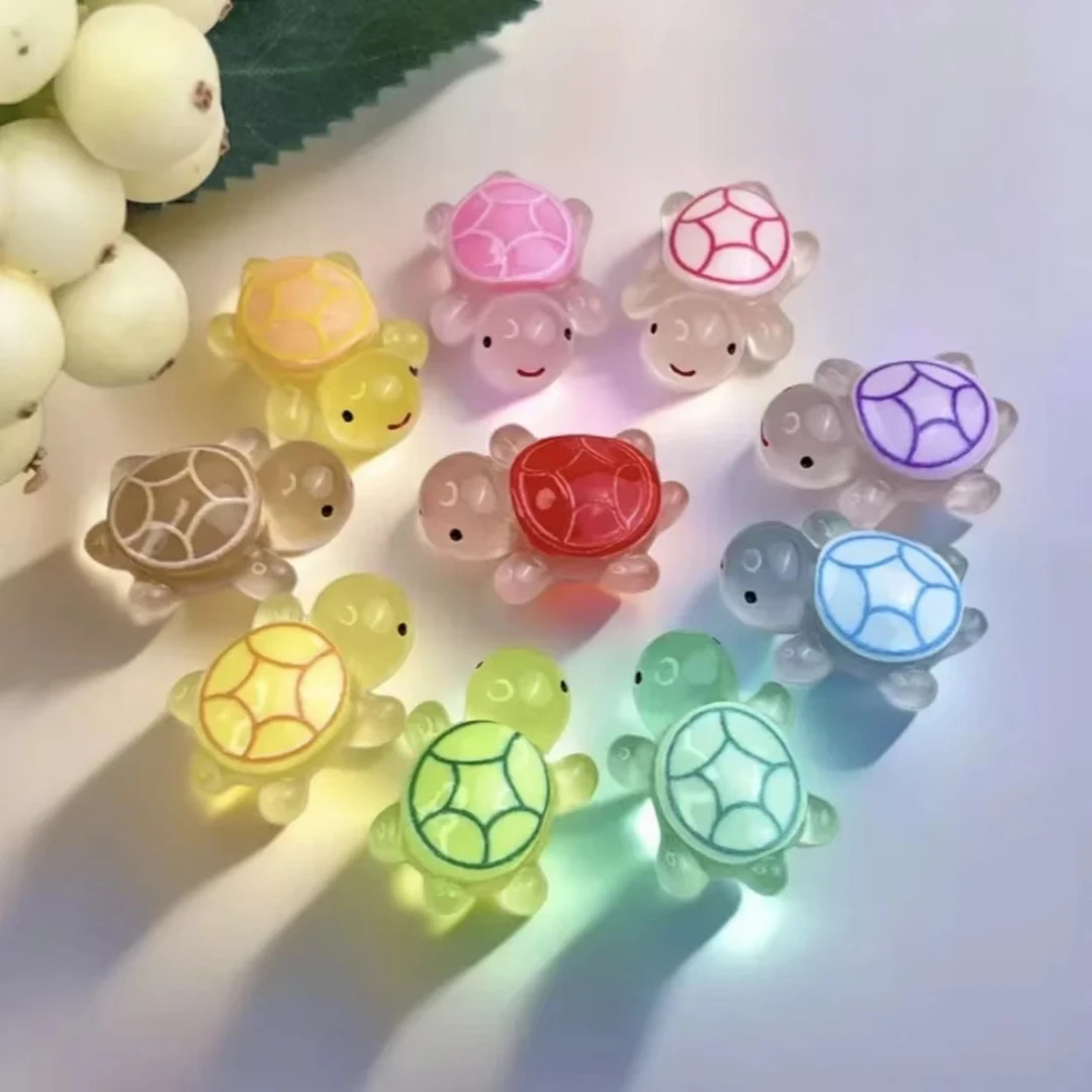 小龟孙【直播拆】2.2厘米夜光乌龟对对碰未成年人玩具DIY饰品盲盒