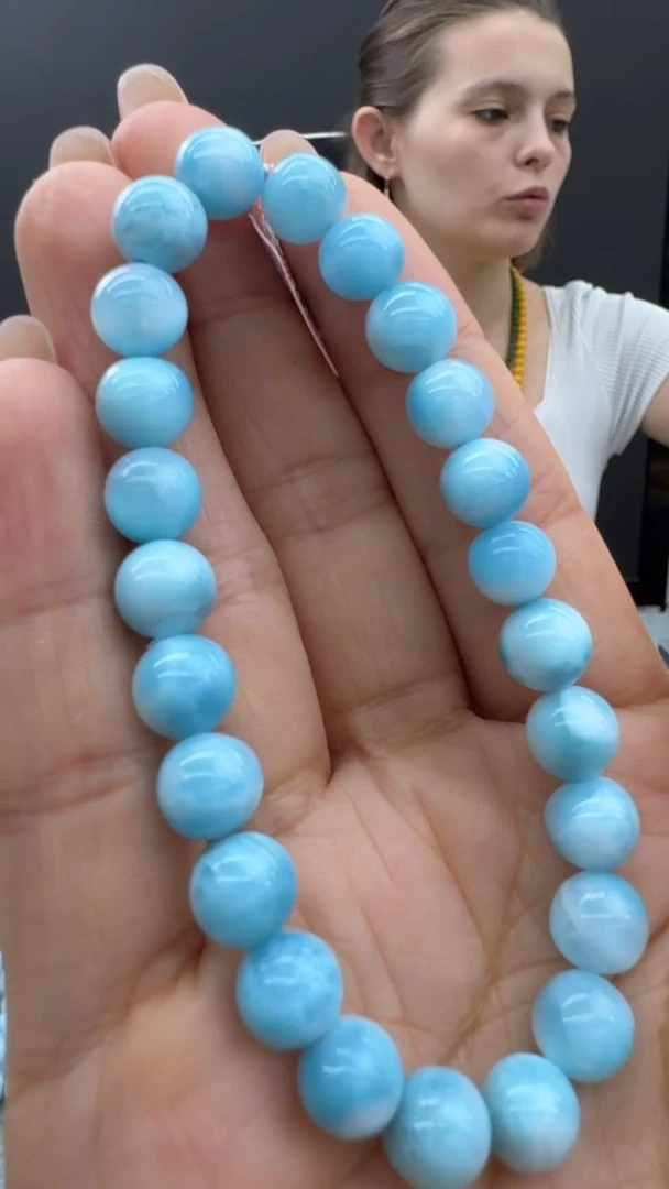 【闪购商品】针钠钙石（海纹石）手串未镶嵌378秒拍号