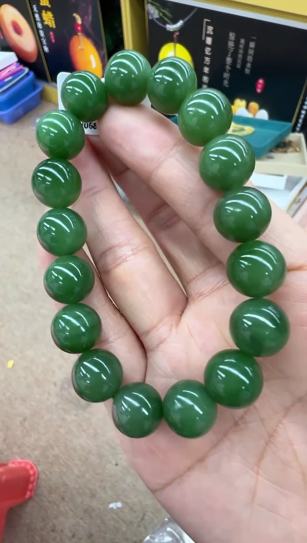 【闪购商品】和田玉（碧玉）手串未镶嵌770秒拍号