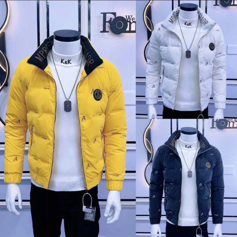 冬季新款免洗棉服立领时尚潮流韩版男士修身短款休闲百搭外套1928