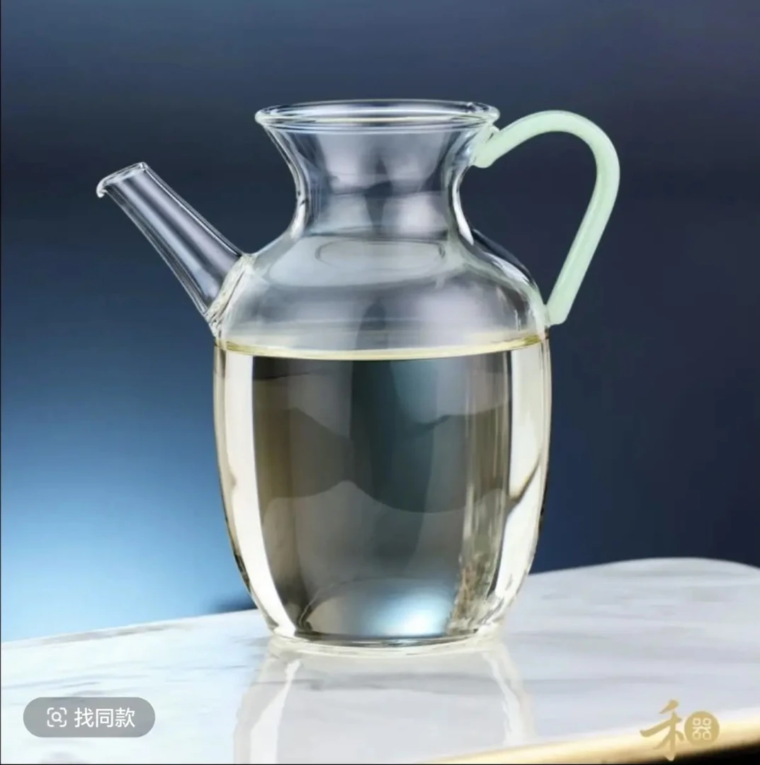 禾器 昭然茶海小青柑泡茶壶 高硼硅 耐热玻璃公道仿宋执壶
