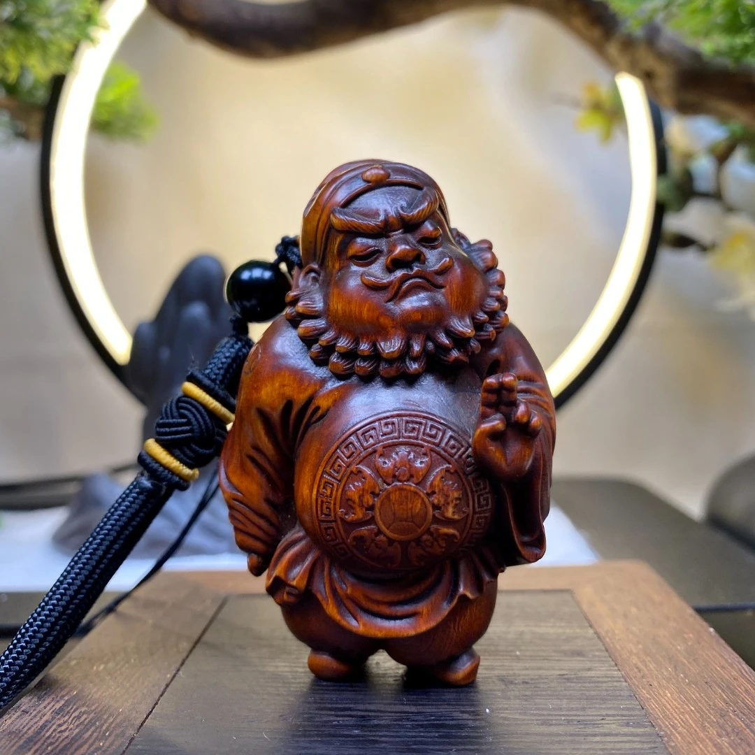 黄杨木仿古钟馗手把件