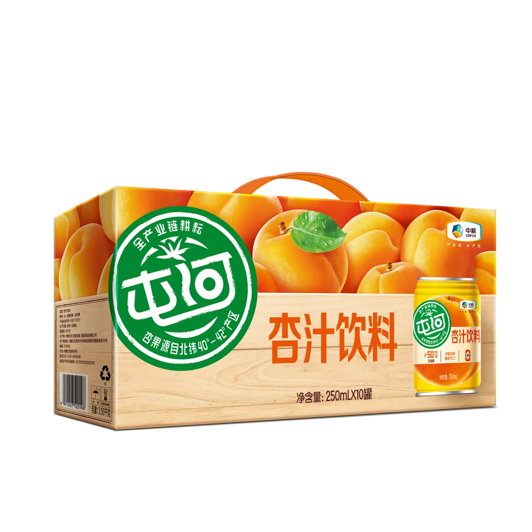 中粮屯河杏汁 纯果汁 饮料浓缩浓郁新鲜营养工艺常温果香24年新版