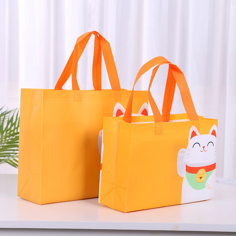 礼品袋子手提高档无纺布童装店装衣服手提无纺布外卖袋服装袋定制