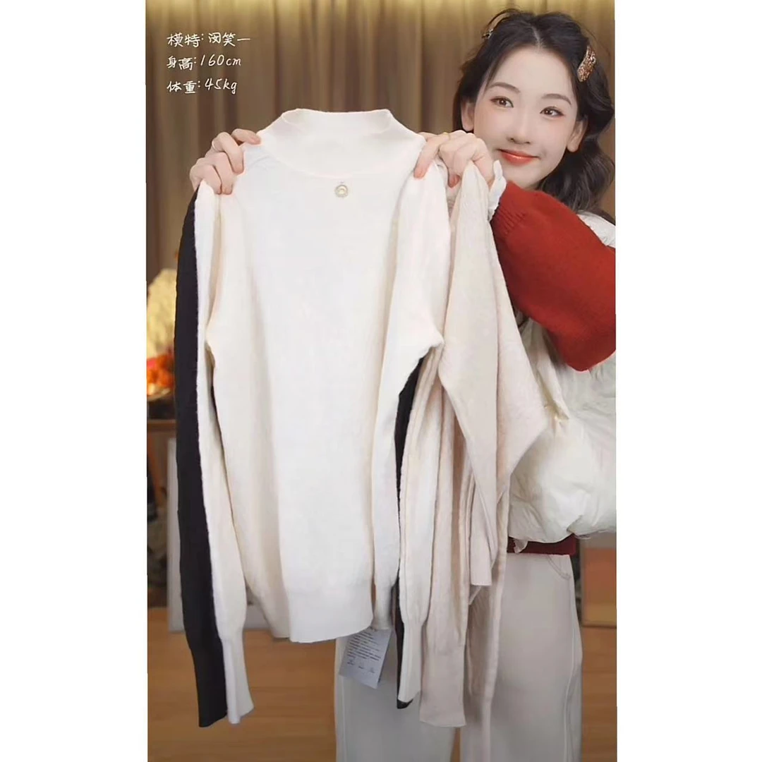【笑一】#H114针织衫打底时尚毛衣高档女款秋冬装
