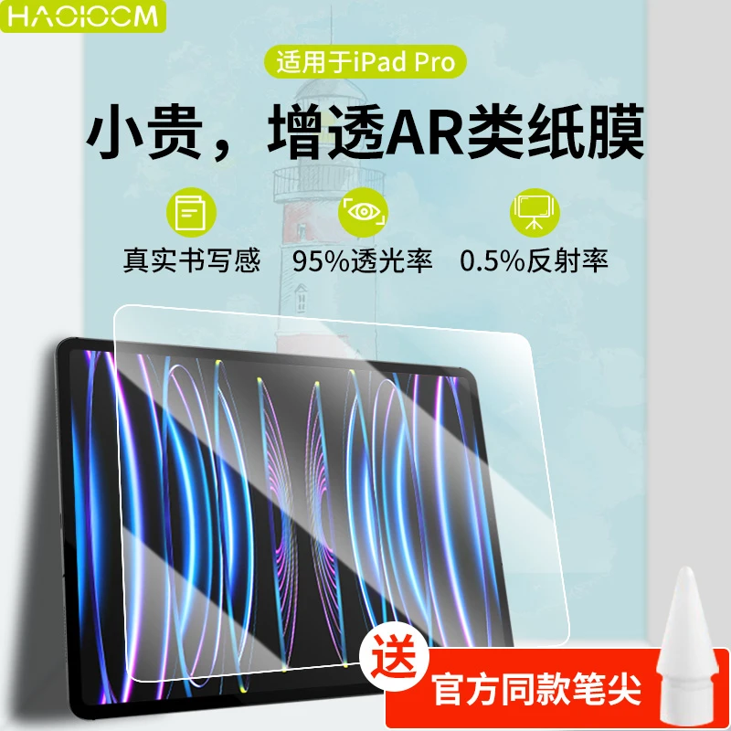 HAOLOCM iPadPro超清AR类纸膜ai4/5超清增透平板贴膜Pro11/12.9寸