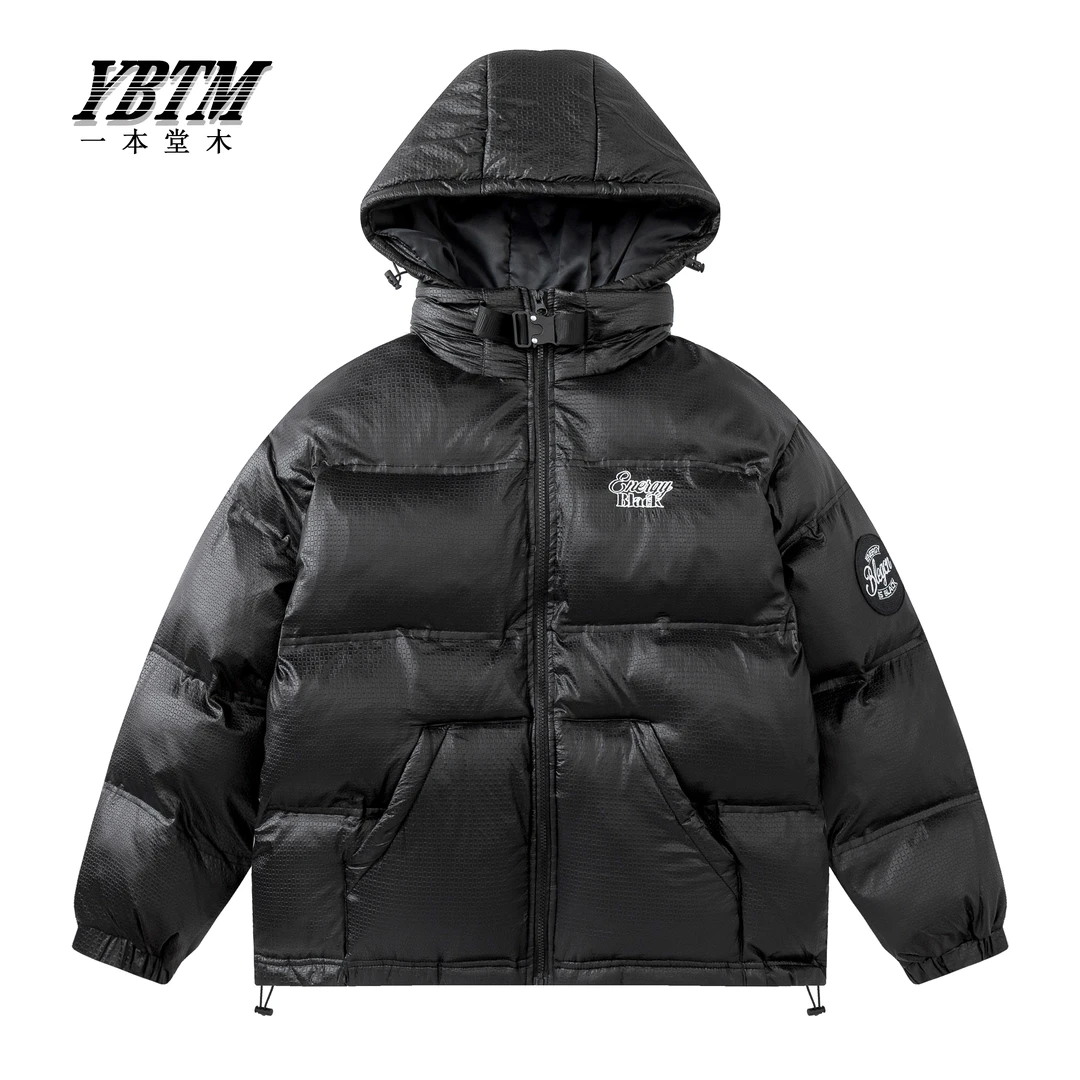 2023秋冬冬季新款男士休闲时尚潮流百搭连帽宽松短款加厚保暖棉衣